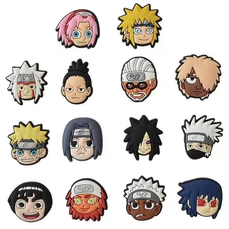 

Ready stock Factory designer anime decoration shoe 3D flower shoe custom pvc rubber charms shoe for child, As picture/custom