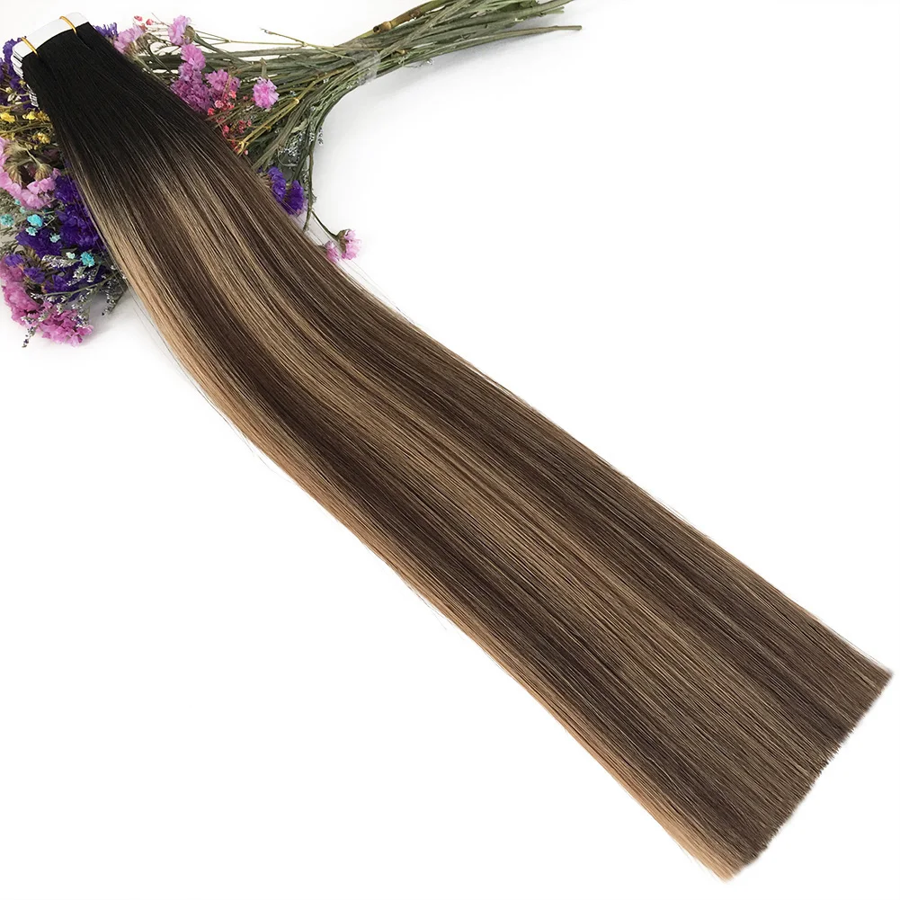 

Factory Price Remy Human Hair Double Drawn Mini Russian Tape Hair Extensions