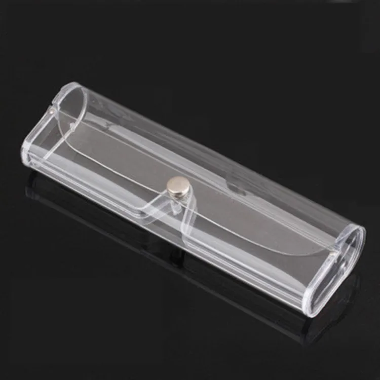 

Plastic Clear Custom Logo Glasses Case Eyeglasses Storage Box, Customized color