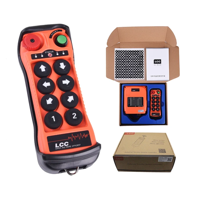 

Q800 LCC crane 8 key button single speed wireless rf industrial remote control radio transmitter and receiver