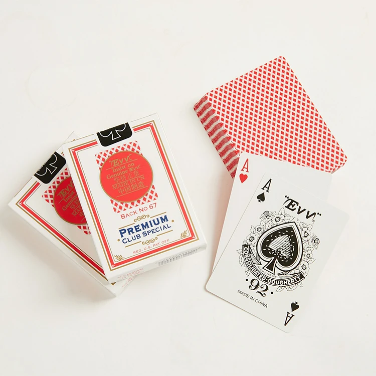 

EVV- manufacturers Magic poker custom logo Premium casino Gamble paper playing cards, Cmyk