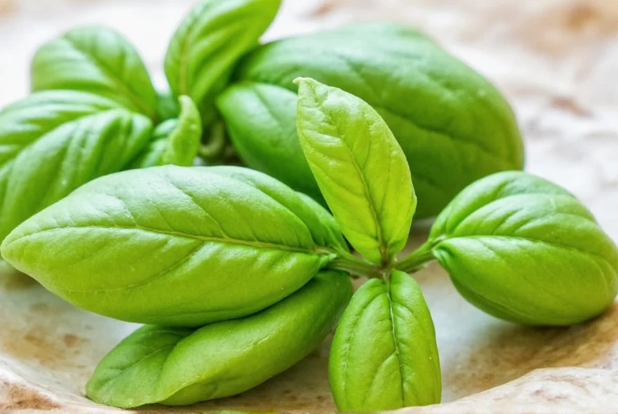 Comparison of fresh and dried basil leaves