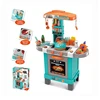 2019 New plastic induction light pretend play kids toy kitchen set