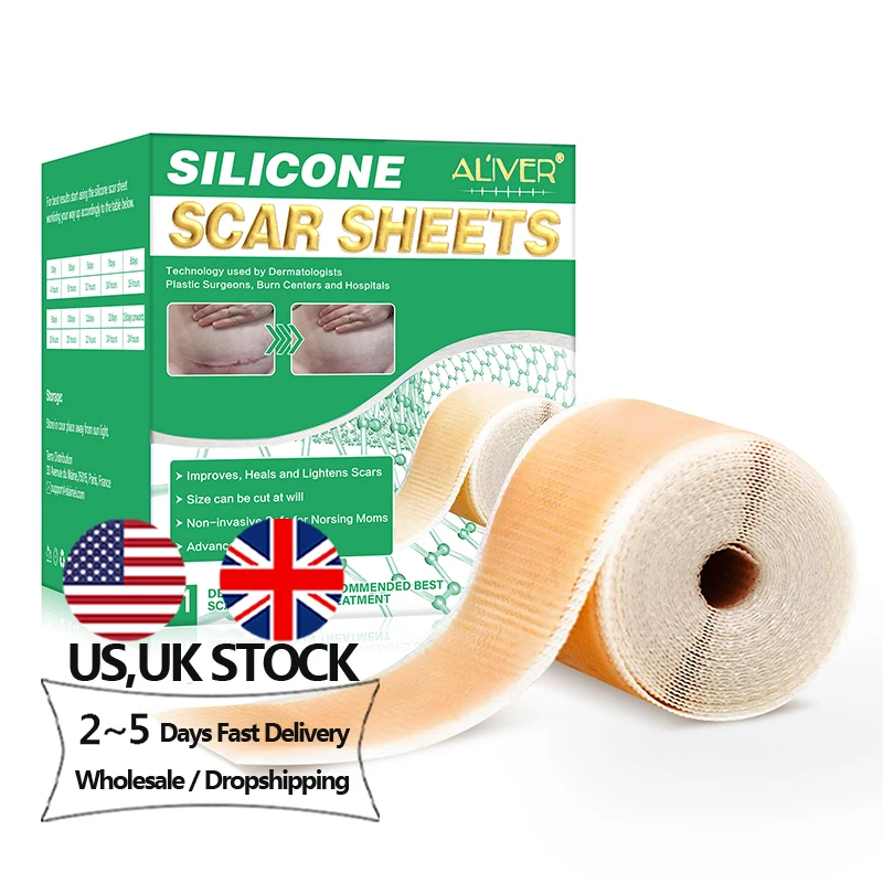 

Dorpshipping Aliver skin repair silicone scar remover sheets