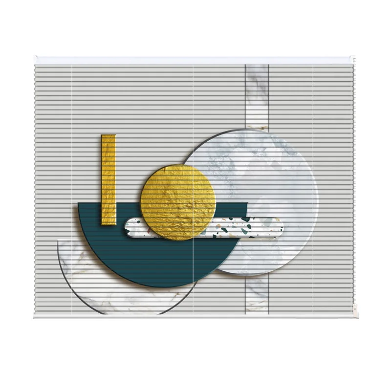

Custom design geometric style aluminum shutter creative fashion durable