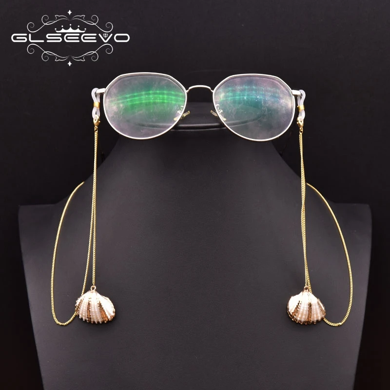 

Fashion Natural Shell Pendant Eye Glass Chain Masking Chains Glasses Neck Strap Pearl Sunglasses Chain Not Glasses