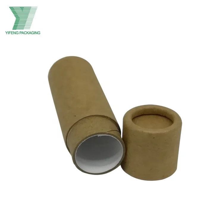 

Recycled Kraft Paper Material Small Cosmetics Cylinder Round Box Perfume Sample Packaging Box with Customized Design