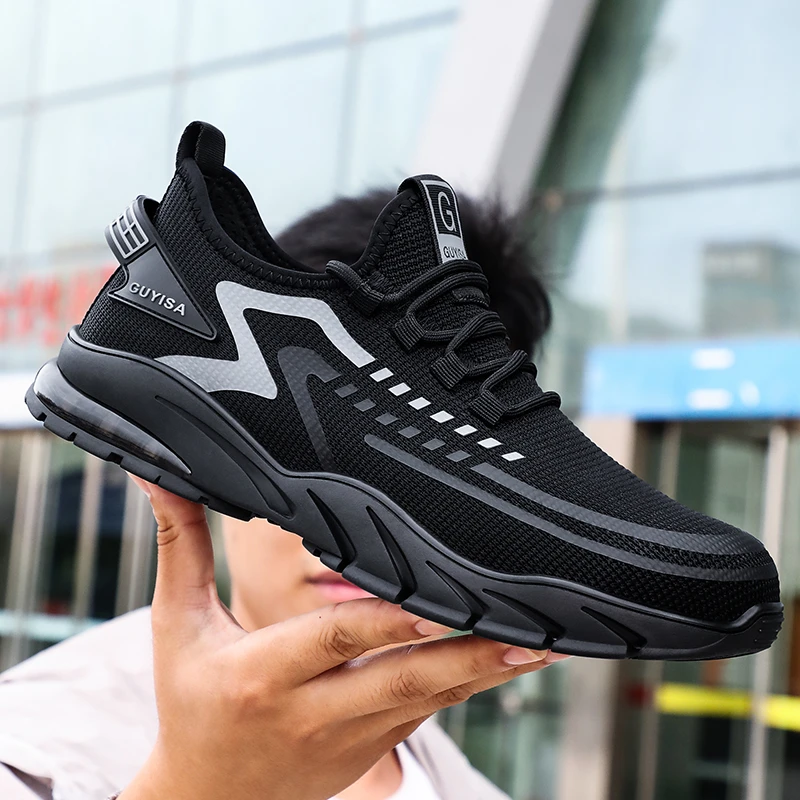 

High quality lightweight industrial work men's fashion safety shoes comfortable sneakers, Picture color