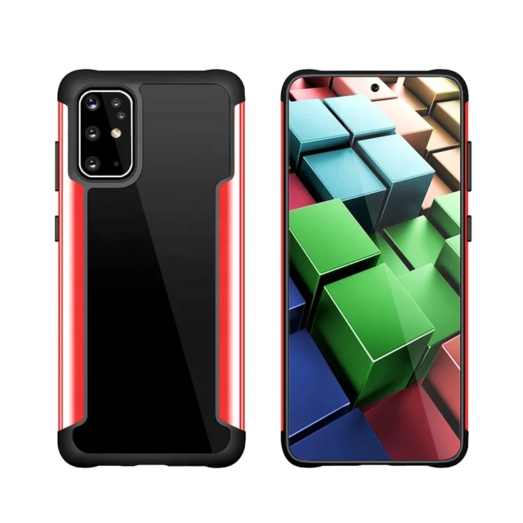 

Factory Wholesale Hybrid Hard PC metal bumper Transparent Mobile Phone Case For Samsung galaxy S20/S20Ultra/S20Plus, Multi-color, can be customized
