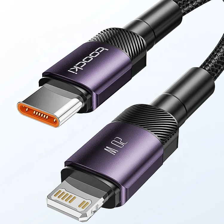 

Best Seller USB Data Cable Braded Alloy Zin PD 20w Fast Charger Cable C to Lghtning Nylon