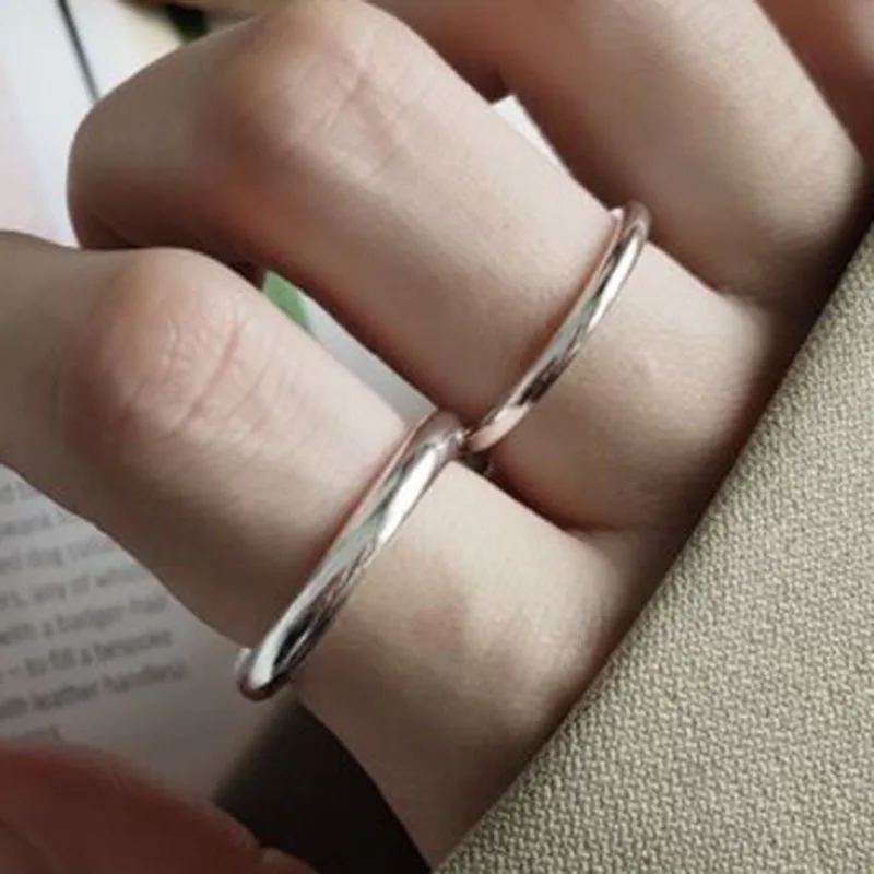 

factory wholesale Jewelry Wholesale 18K Gold Plated Simple Smooth Stainless Steel Rings for Women Dainty Rings, Picture