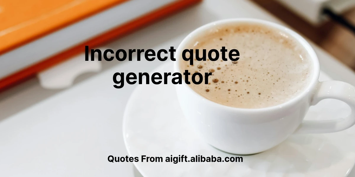 incorrect quote generator