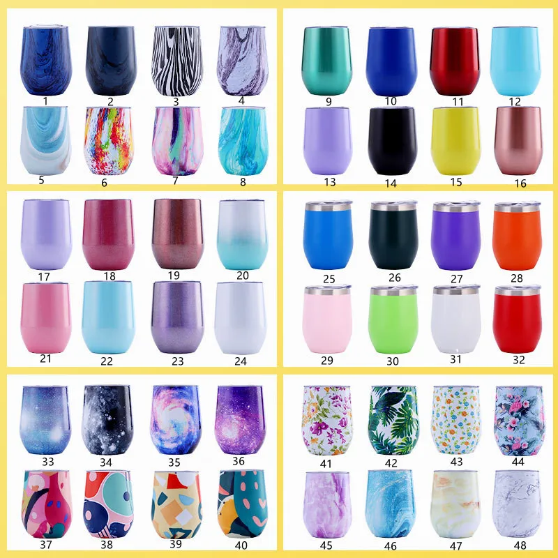 

Sublimation Blank Wine Glasses Stainless Steel Cups Insulated Travel Water Bottle Tumbler