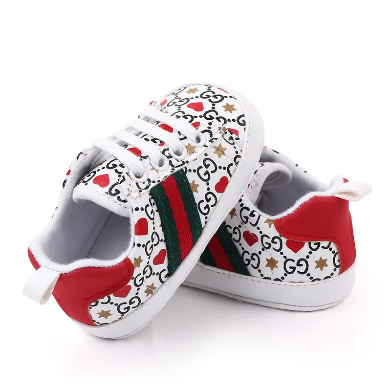 

Newborn Baby Casual Shoes Leather Soft Sole Toddler shoes Baby White Sneaker