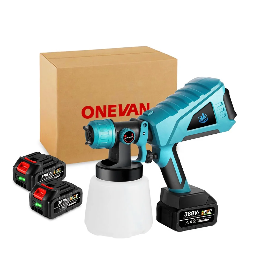 

1000ML Electric Spray Gun High Power Household Paint Capacity Flow Control Airbrush 3 Nozzle