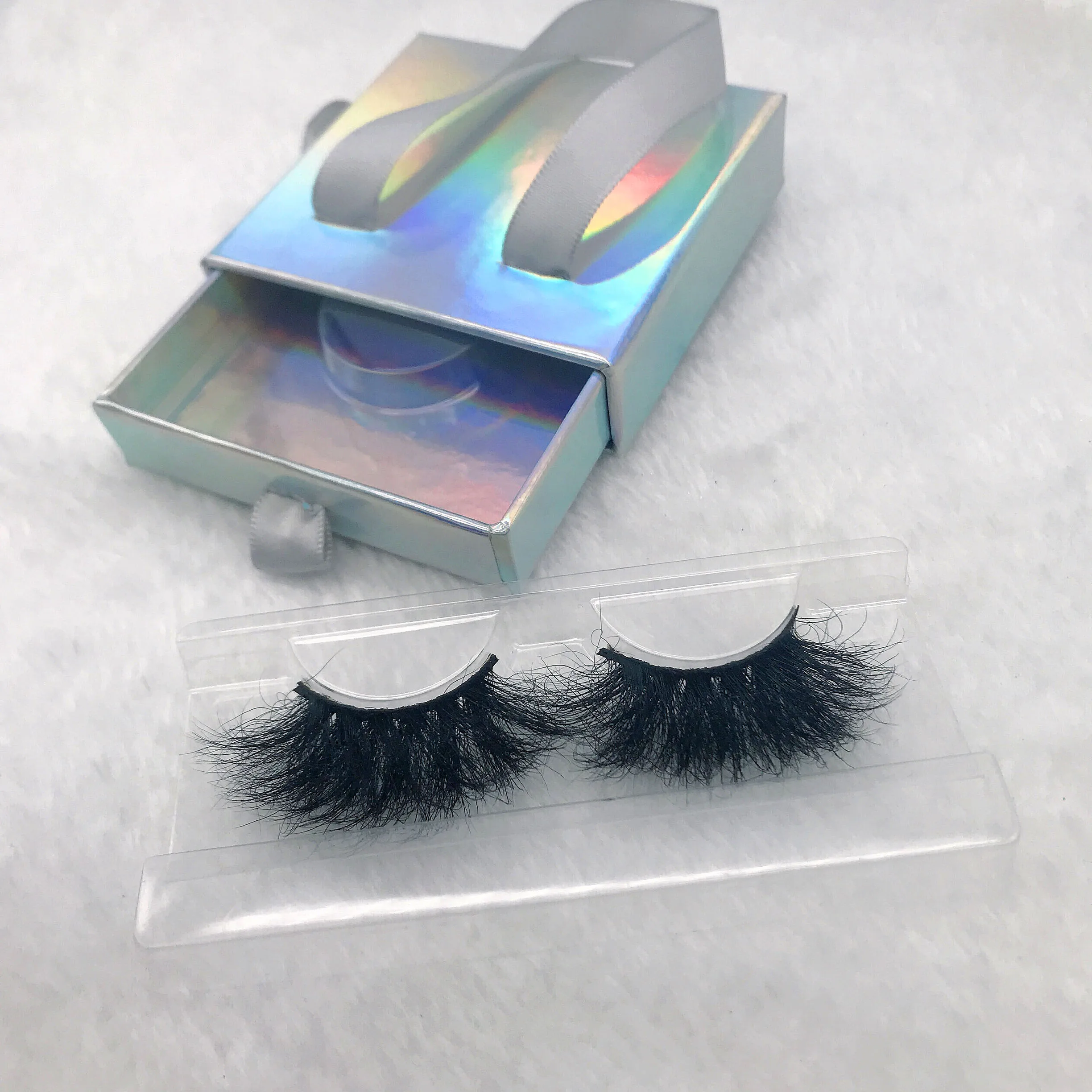 

Mink 3d 25mm Strip Eyelashes Vendor with customized packaging