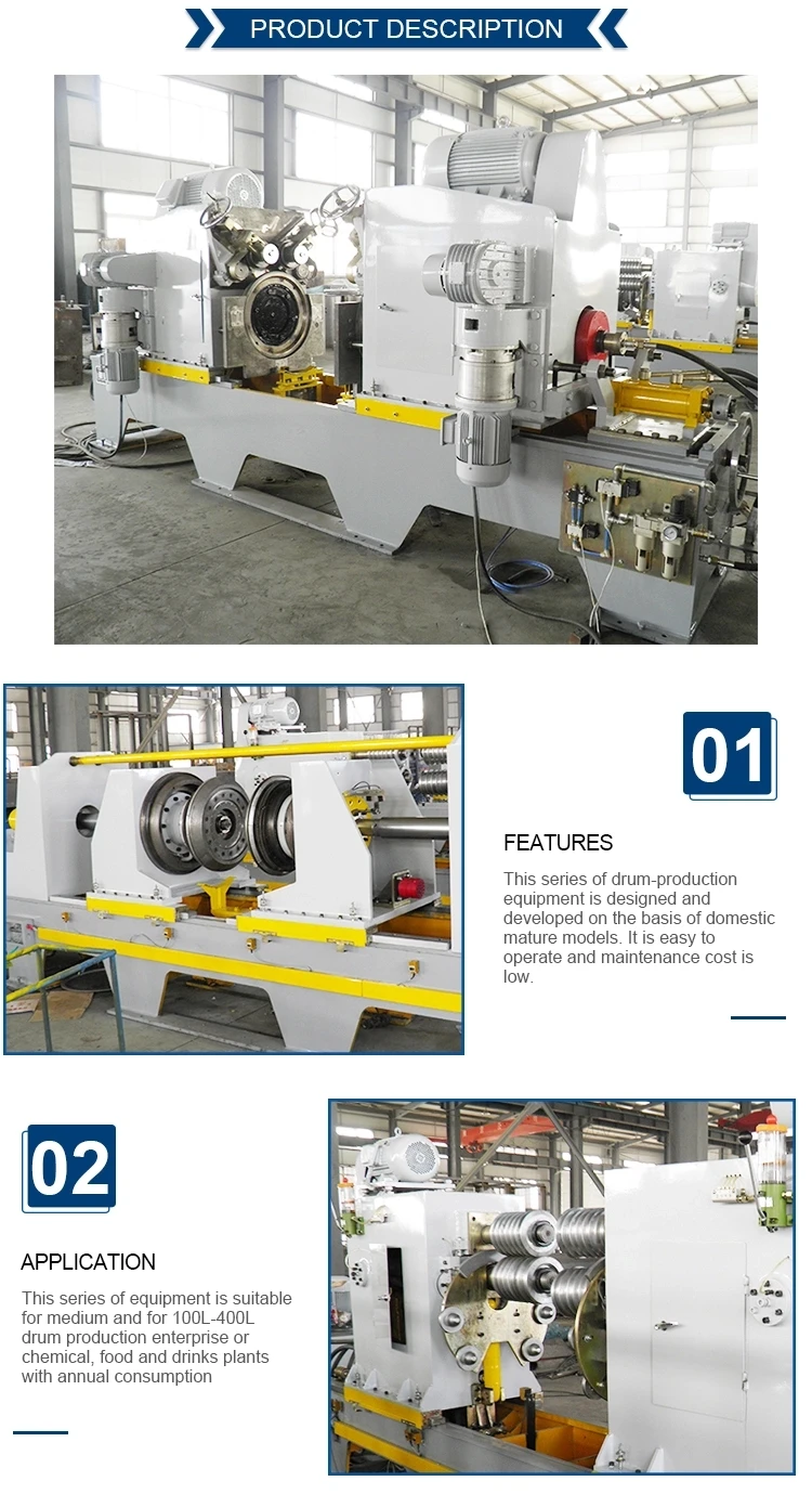 200l Steel Drum Production Line/steel Barrel Production Line/steel Drum ...