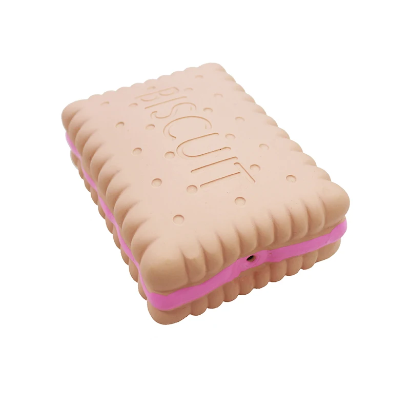 

Hot sale 7cm Natural Latex Biscuit Squeaky pet Dog Toy