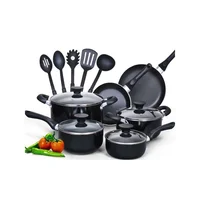 

11PCS ALUMINUM FORGED NONSTICK COATING ORANGE COOKWARE SET