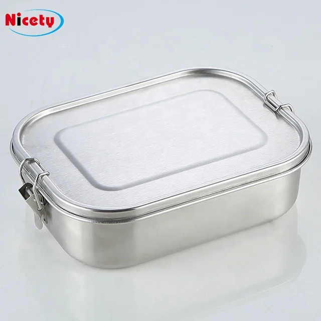 

Nicety 1400ml metal lunch box leakproof bento stainless steel lunch box with compartment