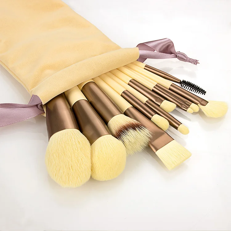 

pink brushes makeup blinged brushes makeup makeup buffing brush, Yellow