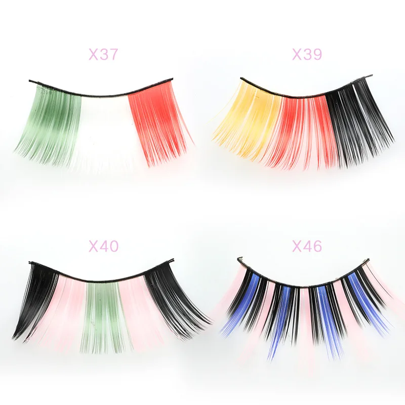 

China Made Three Color Stitching Exaggerated Three Dimensional Soft Mink Hair Synthetic Thick Eyelashes, Picture