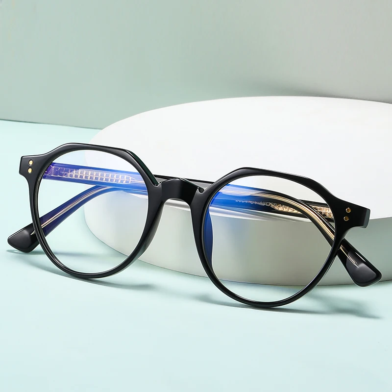 

Twooo 2084 Classic Round Frame Blue Light Blocking Glasses