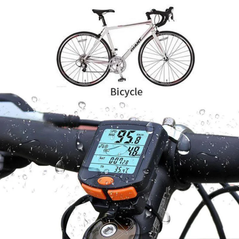 

Road Cycle Waterproof Smart Wireless Bike GPS Computer Bicycle, Black