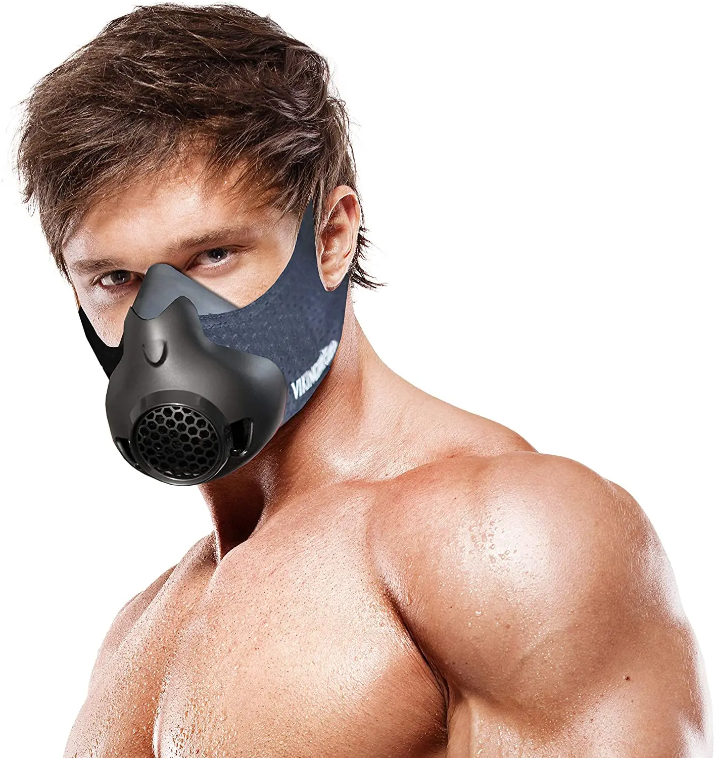 

Hot sale OEM 24 Levels breathable workout custom logo Sports Fitness Mask, Black
