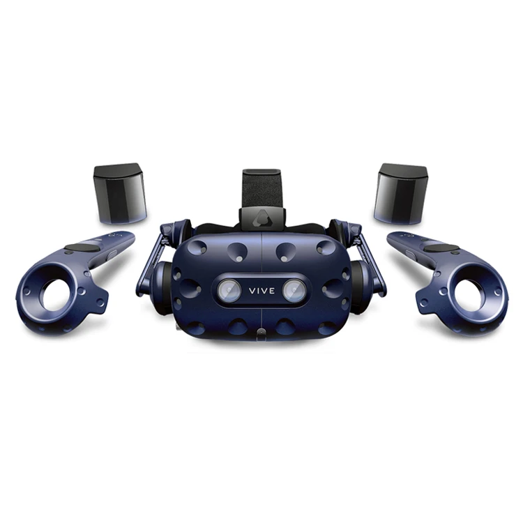 

New Arrival HTC VIVE Pro Full Kit 2.0 for Virtual Reality VR Headsets Simulator PC VR Headset with Controllers, Blue, black