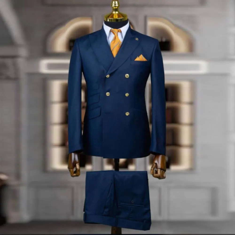 S3957R       2026 New Men's Suit Two -piece Customizable Business Suits Jeans Banquet Set