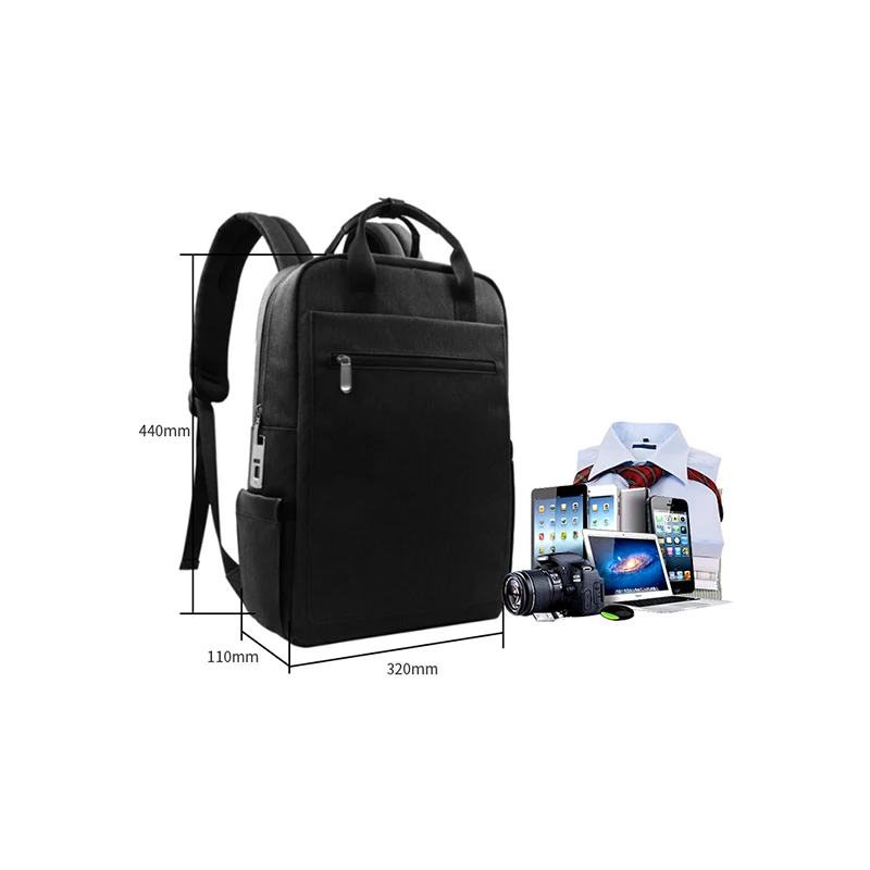 

Laptop Backpacks Sport Backpack Smart Fingerprint Backpack, Black