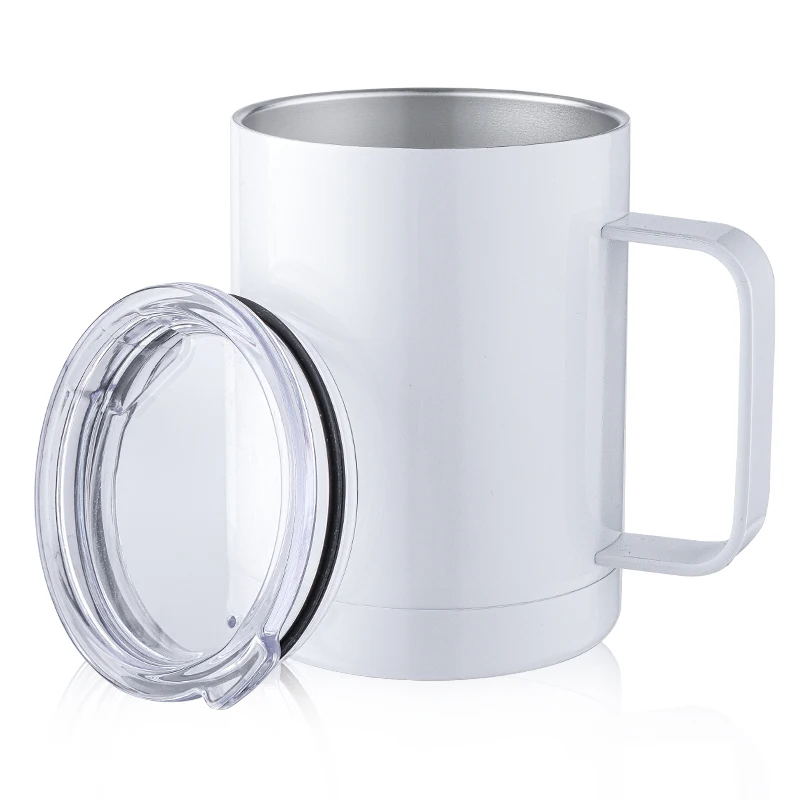 

Wholesale Modern Coffee Cup and Mug Double Wall Stainless Steel Insulated Sublimation Customizable Coffee Mug, Sublimation white