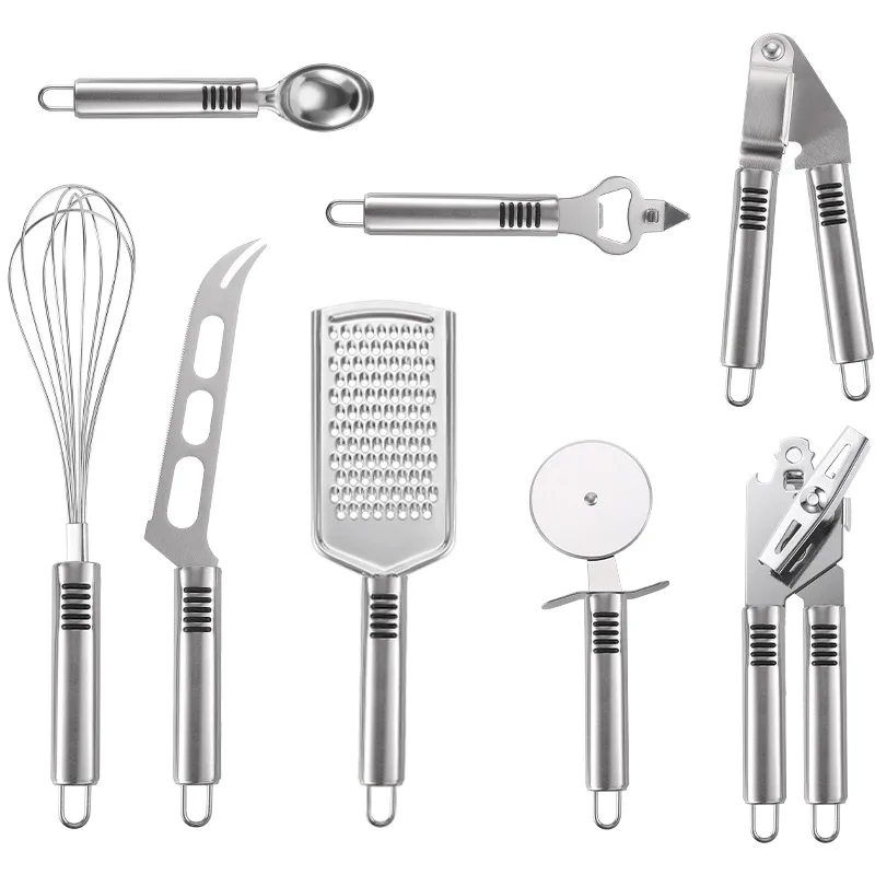 

good quality stainless steel kitchen gadgets tool 9 piece set kitchen accessories set cook tools