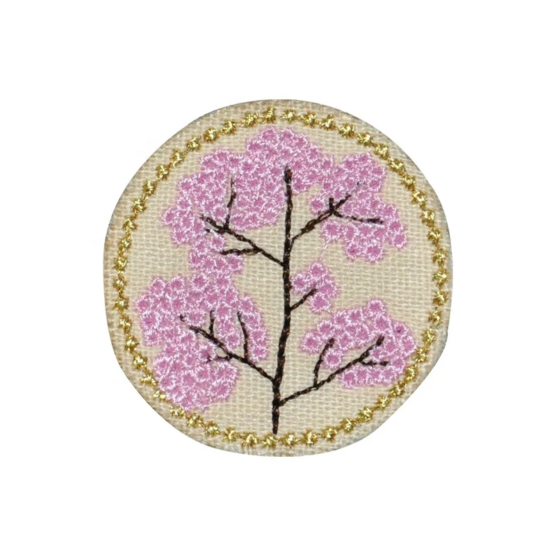 

Fashion New Design Sew On Flower Embroidered Patch Badges Custom Embroidery Patches, Accept customized