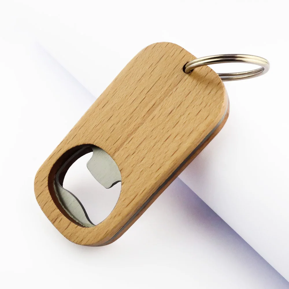

manufacturers wholesale bulk blank wood key chain opener custom logo wood beer keychain bottle opener