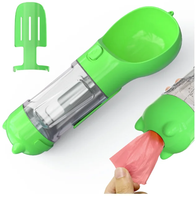 

C&C New arrival hot item Pet Outdoor Portable Drinking Bowl Water Bottle Cup With Filter, Blue / green