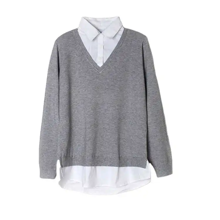 

Wholesale High Quality Autumn And Winter Collar Knitted Wool Warm Ladies Sweaters
