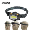 plastic super bright 3W 3 mode led head light cob headlamp for camping fishing out door activities