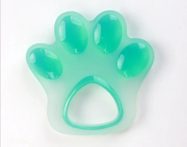 
factory direct sale BPA Free infant pink Claws shape soft Silicone baby teether toys 