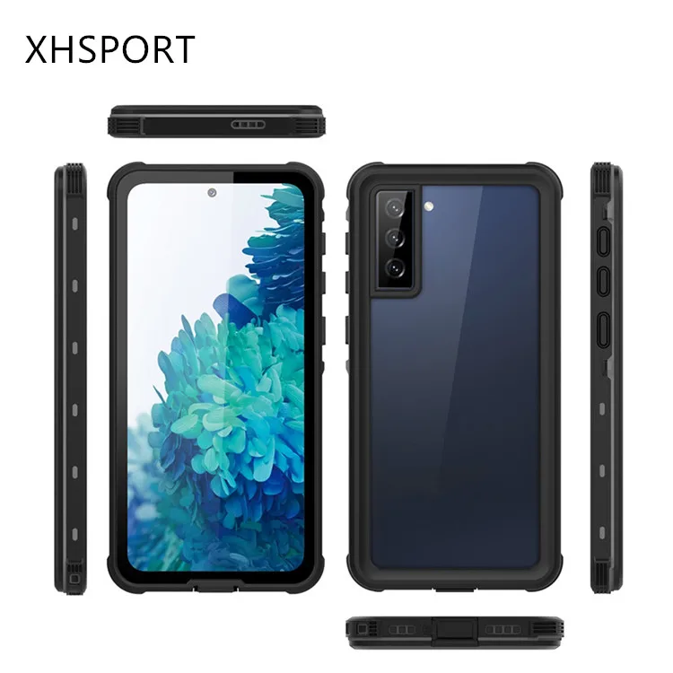 

2021 protection shockproof ip68 water proof mobile phone case for Samsung S21 plus ultra, Black/white/teal/purple/red