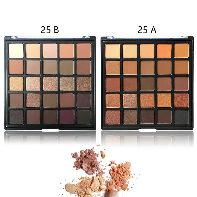 

Private label no brand wholesale 25 color pressed nude color eyeshadow palette