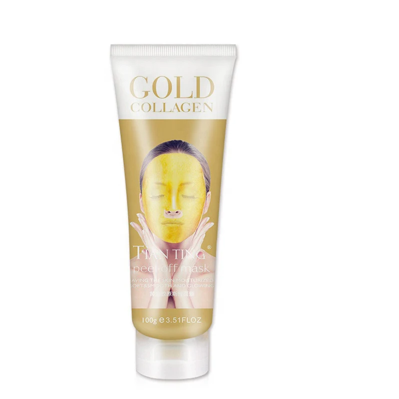 

Vibrant Glamour Disposable Korean Collagen Facial Lifitng Jowl Tissue Mask, Gold