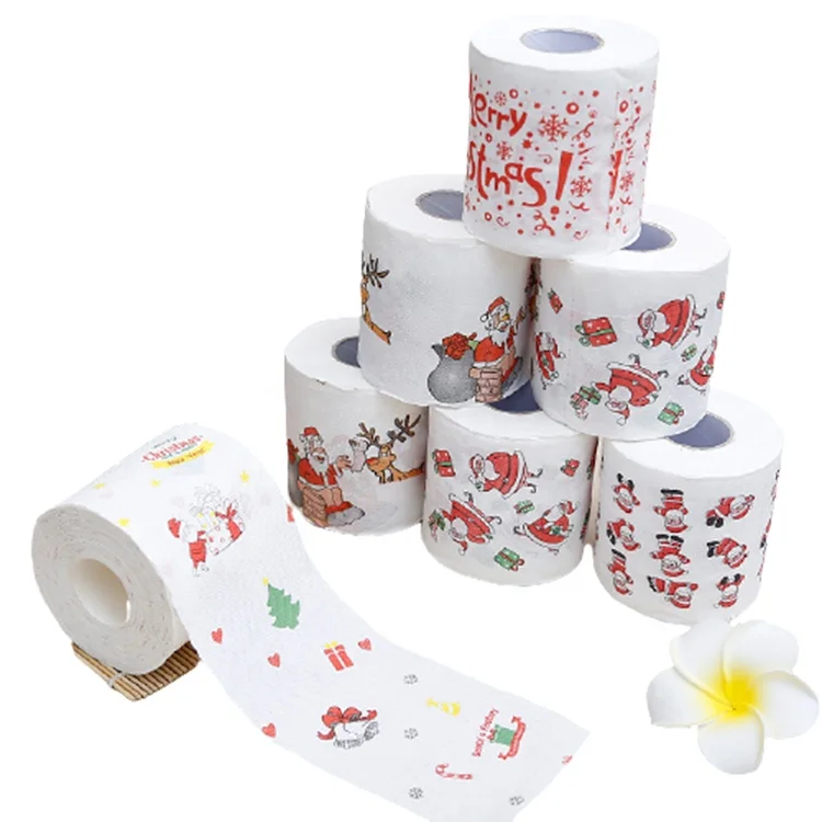 

100% hot sale professional manufacture cheap materials core scented toilet paper christmas, White/nature/customized