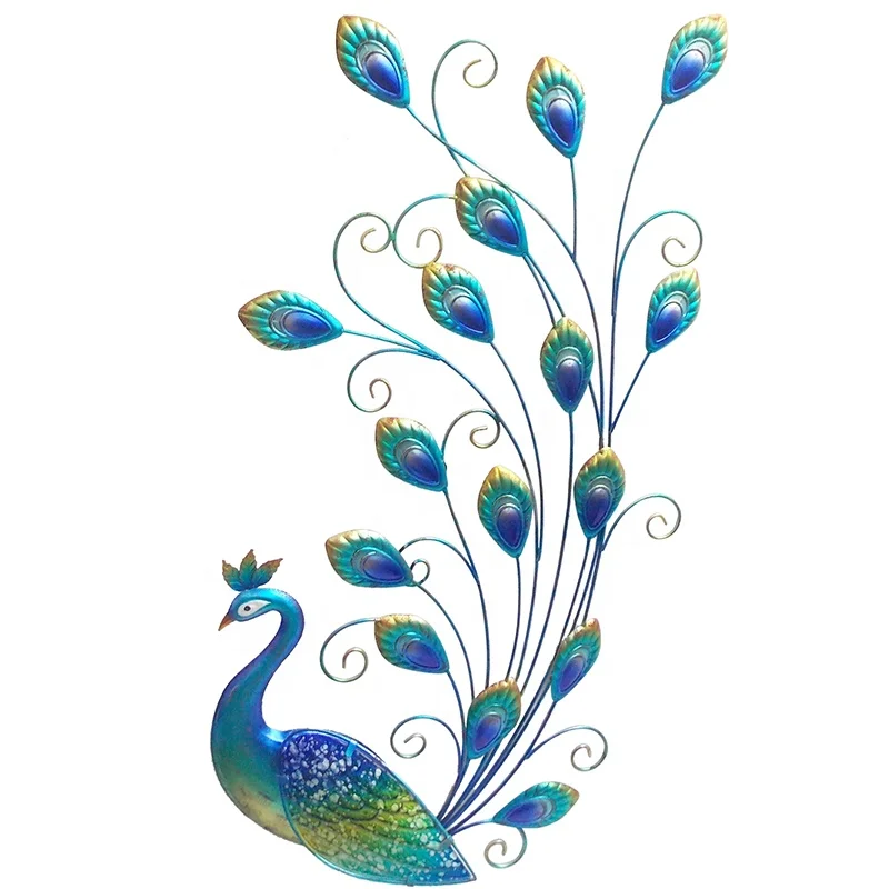 

Liffy Hot Sale Peacock Design Wall Art Decor Metal Wall Decoration Garden Decoration
