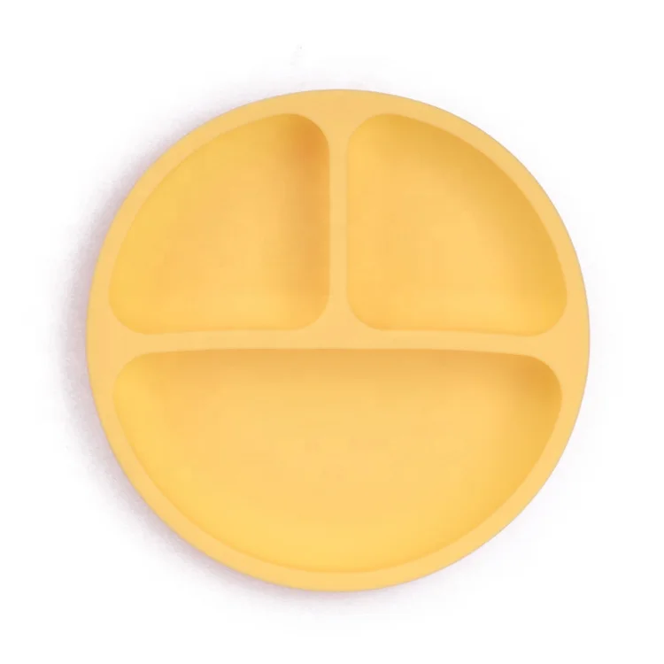 

Tongxing silicone baby dining dish tableware food storage tableware fruit plates kids feeding plates bowls anti-drop tray, Customized colors