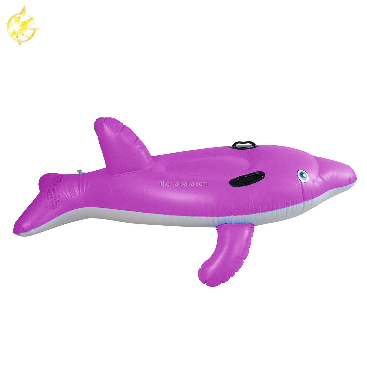 Hight Quality Purple Inflatable Ride On Dolphin Pool Float Swimming ...