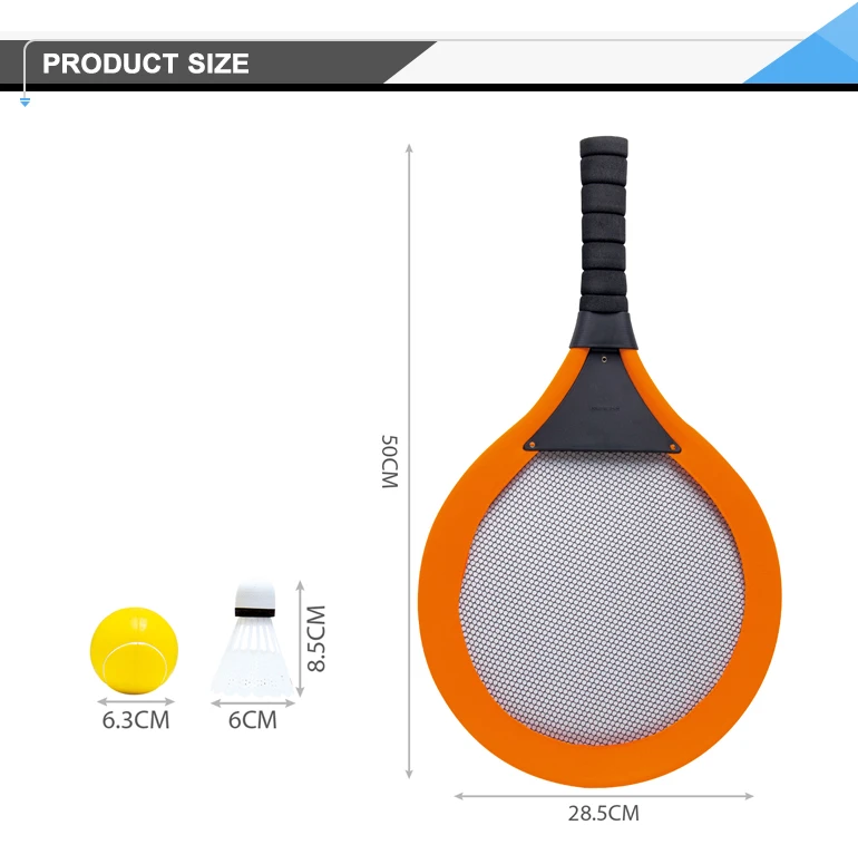 Fabric sport game toys kids tennis racket with ball.jpg