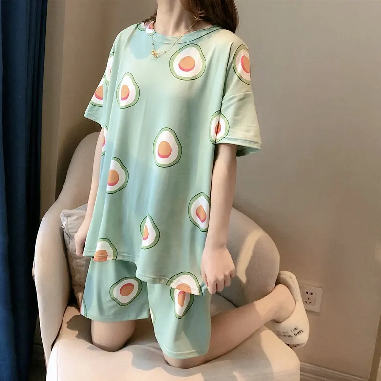 

Wholesale 2021 Sleepwear Supplier Grosir Piyama Daster Murah Pijamas-Por-Mayor Pyjama Short Femme Two Piece Pajama Set For Women