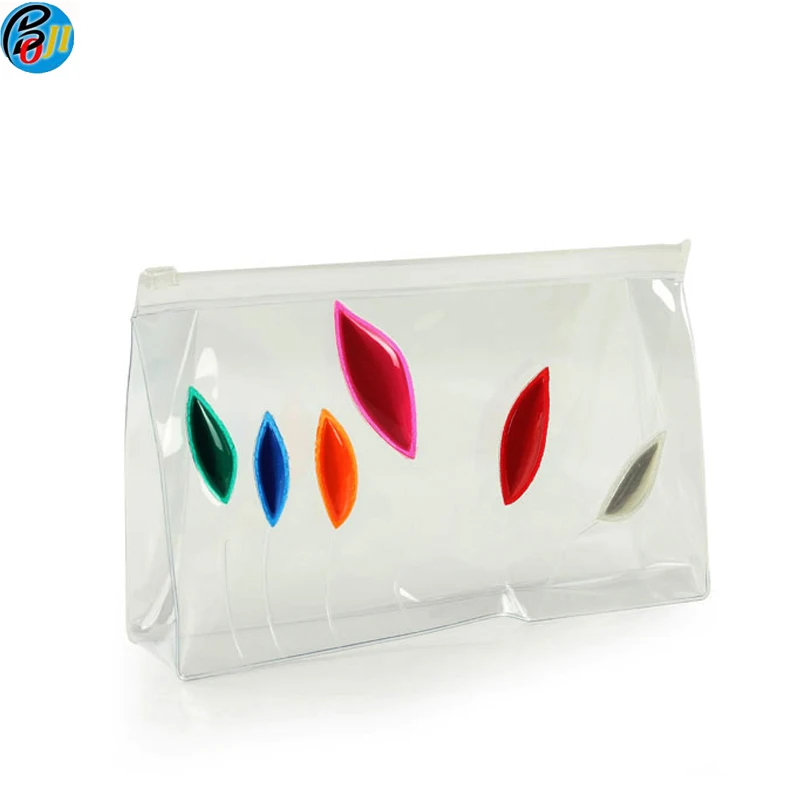 

Hot Selling Custom Clear PVC Cosmetic Stand Up Pouch